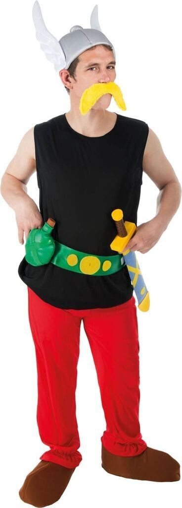 Maskworld Asterix license costume Gaul costume black-red