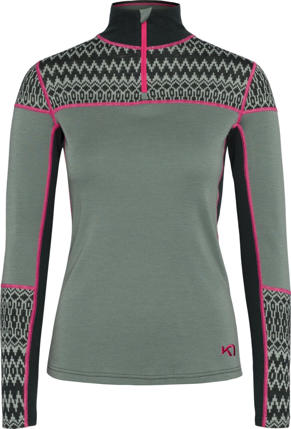 Kari Traa Sara Half Zip (623591) dusty midtone green