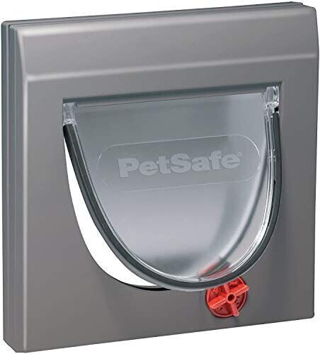 Petsafe Staywell Chatière classique manuelle 4 positions avec tunnel gris