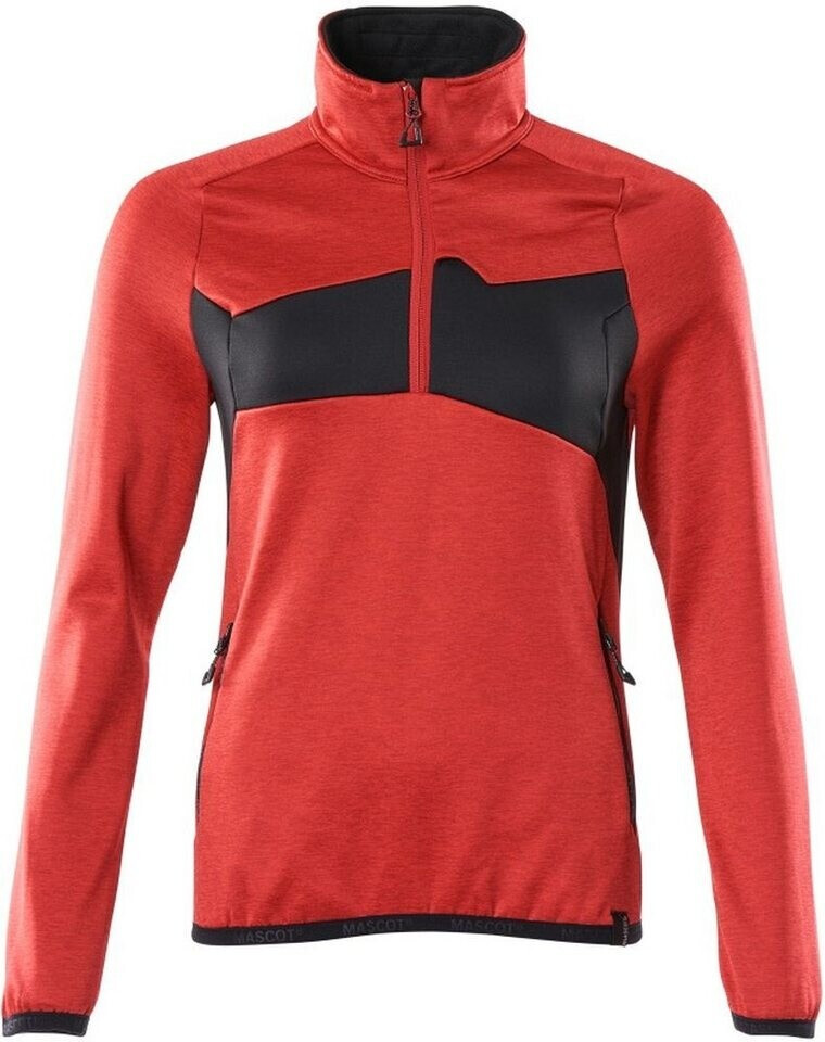 Mascot Workwear Damen Fleecepullover ACCELERATE verkehrsrot/schwarz