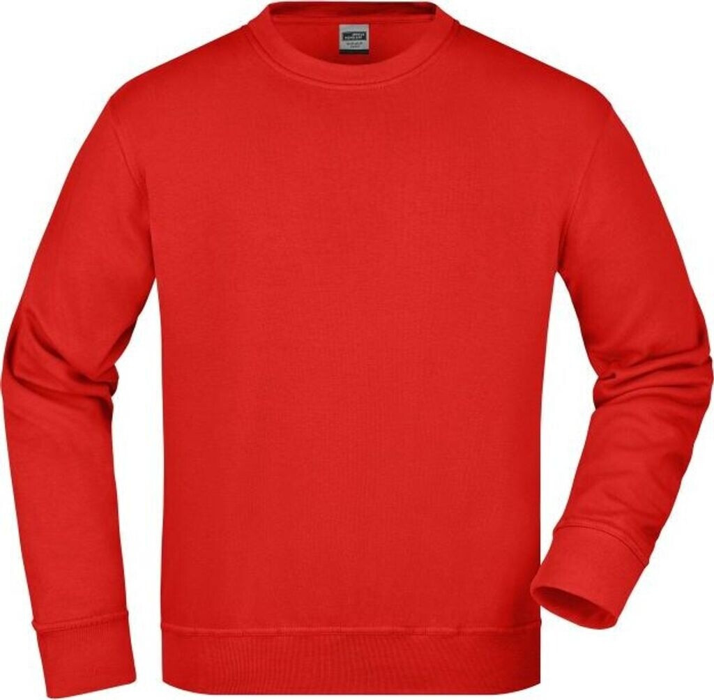 James & Nicholson Workwear Sweatshirt JN840 red