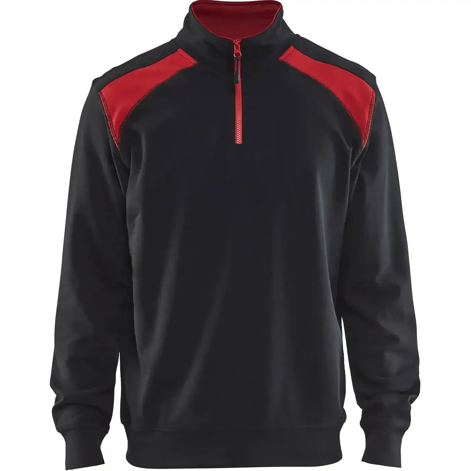 Blakläder Zip-Sweatshirt 3353 100% Baumwolle schwarz/rot