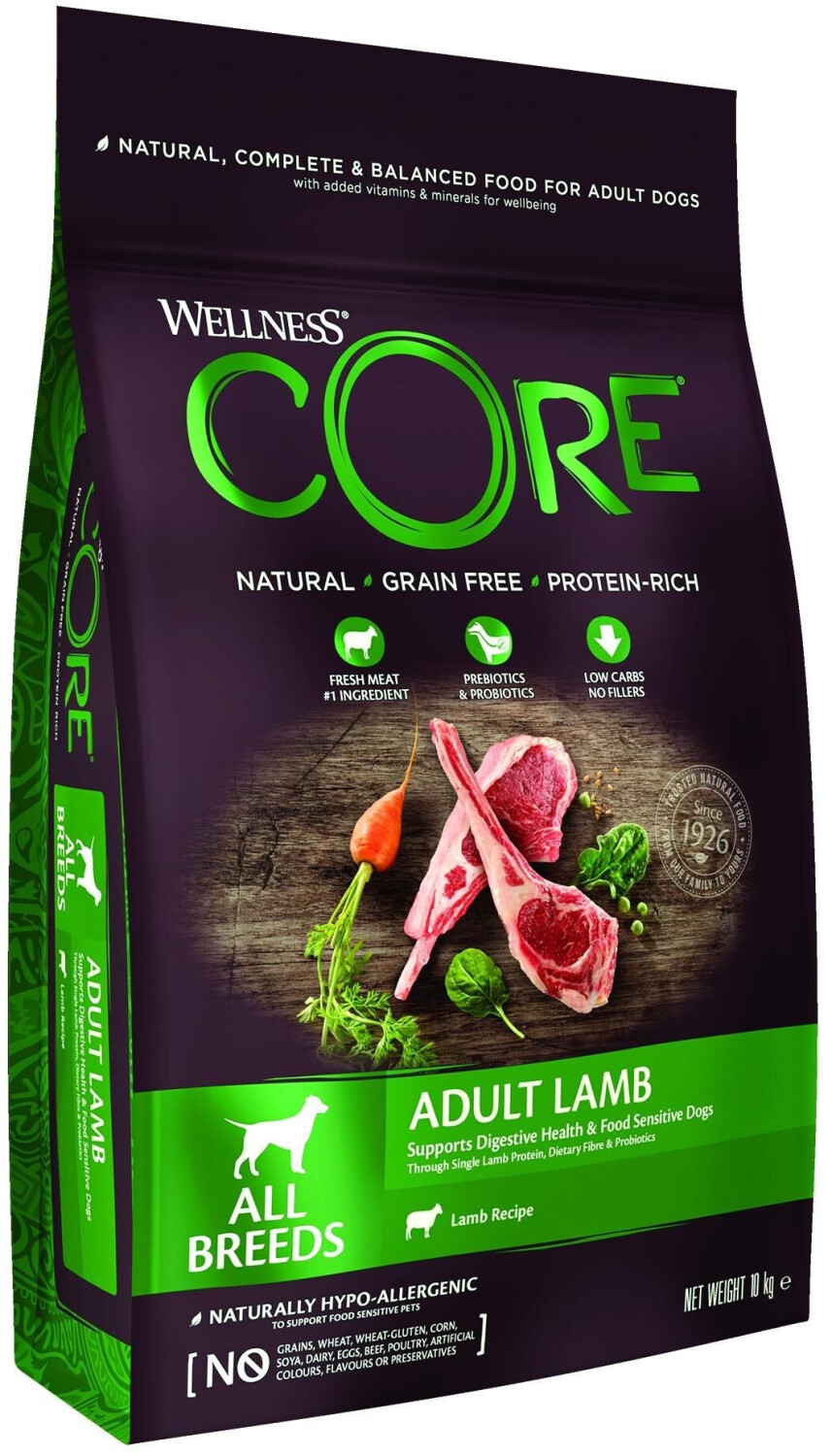 Wellness Core Adult croquettes pour chien agneau (10 kg)