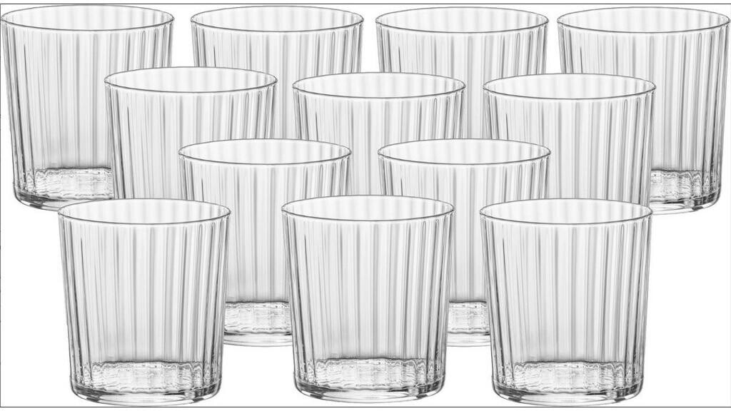 Van Well Exclusiva glass set, clear, glass, 12 pieces, 355 ml, food & drink, glasses, glass sets