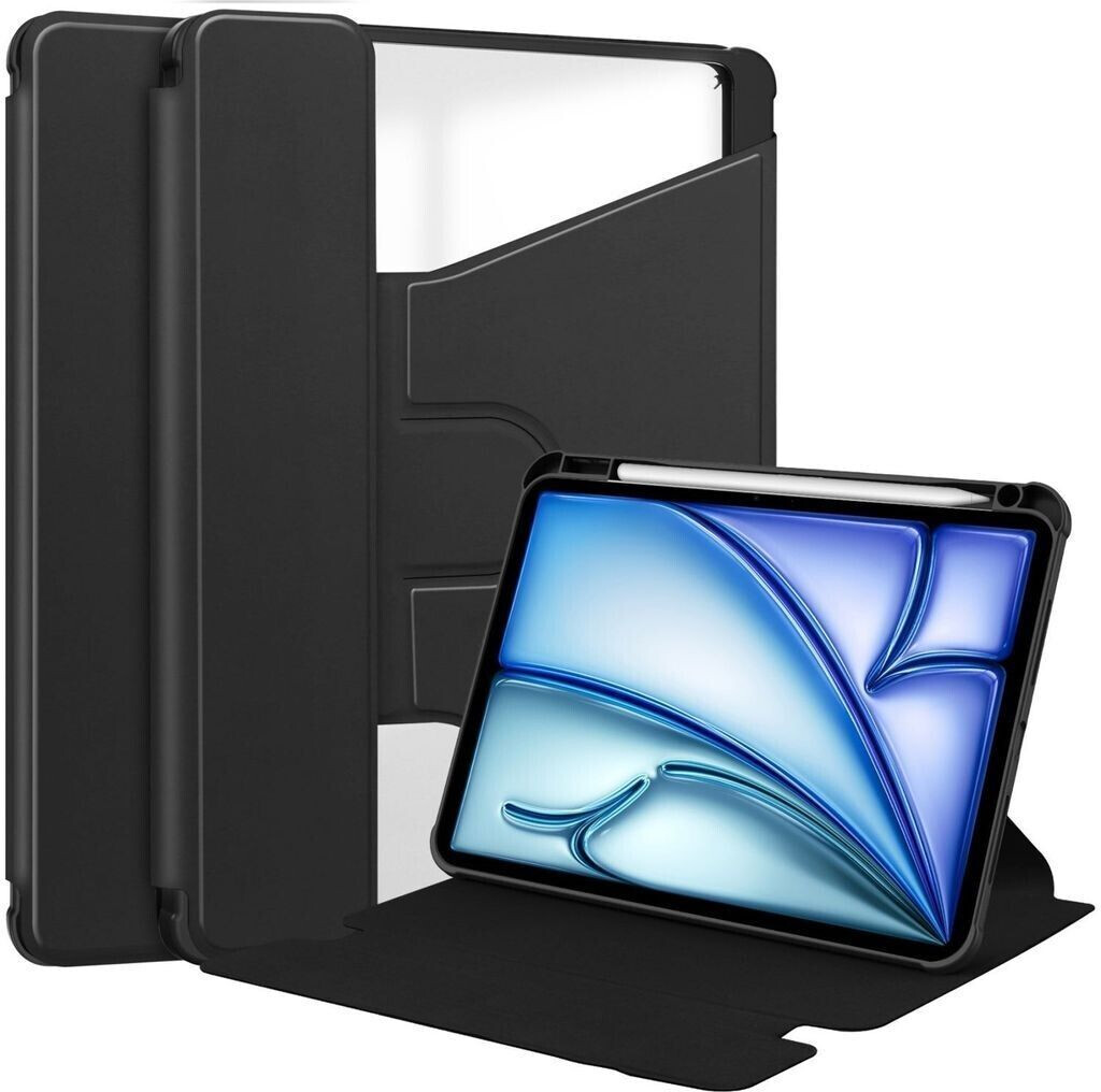 Wigento Für Apple iPad Air 13 2024 Design 360 Grad Kunst Leder Tablet