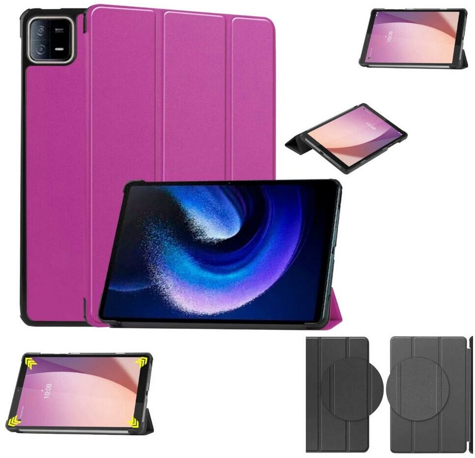 Custodia 3 Fogli Smart Cover Regolabile Per Tablet &ndash; Wigento 79556 &ndash; Compatibile Con Molti Modelli