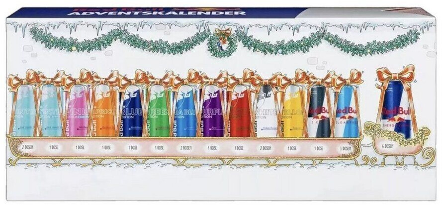 Red Bull Adventskalender 2024 Limited Edition - 24 Tage voller Energie! ab  59,99 € (Dezember 2024 Preise) | Preisvergleich bei idealo.de