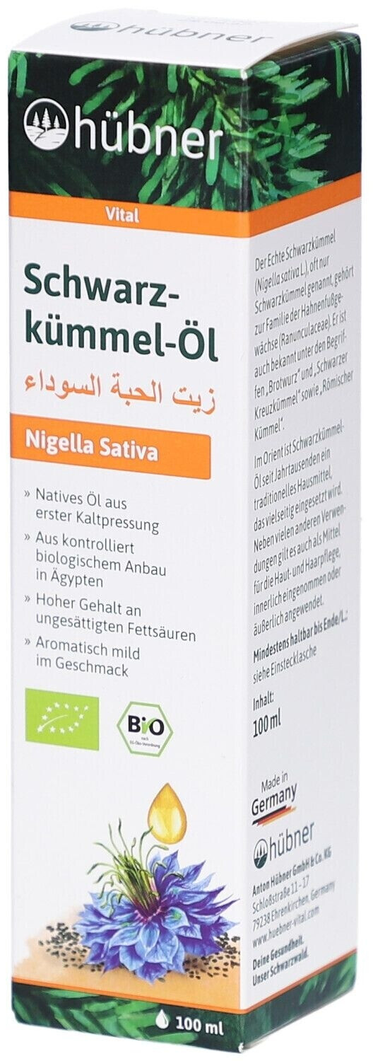 Hurbner Hübner Bio Schwarzkümmelöl Nahrungsergänzungsmittel ab € 13,95 ...