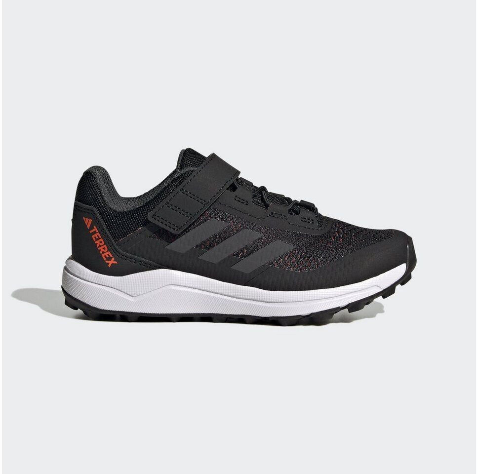 Adidas Terrex Agravic Flow Velcro Trail Running Shoes Kids core black dgh solid grey solar red A0QM