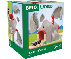 BRIO World 36044 Exploding Tunnel - Wooden Train Set Accessory With TNT Action, For Kids Ages 3+