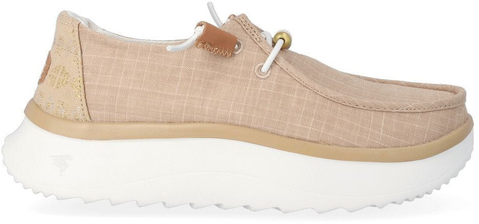Dude Wendy Peak Baja Half Shoes Stripe Tan