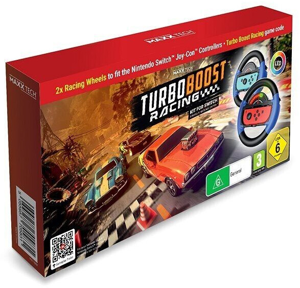 Maxx Tech Turbo Boost Racing + 2 Racing Wheels (Switch)