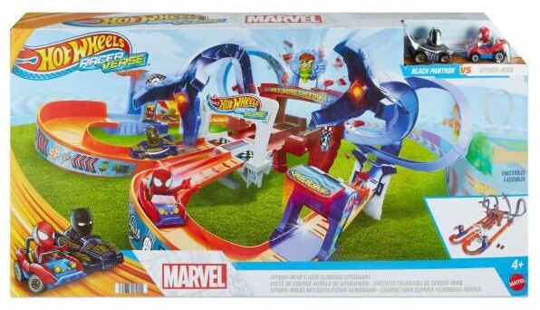 Hot Wheels Racer Verse Marvel Spider Mans Web Slinging Speedway HTM08 ab 84 12 Preisvergleich bei idealo