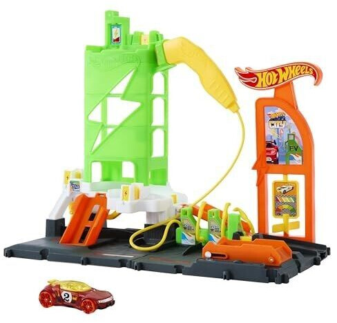 Hot Wheels Let’s Race - Station d'énergie super recharge (HTN79)