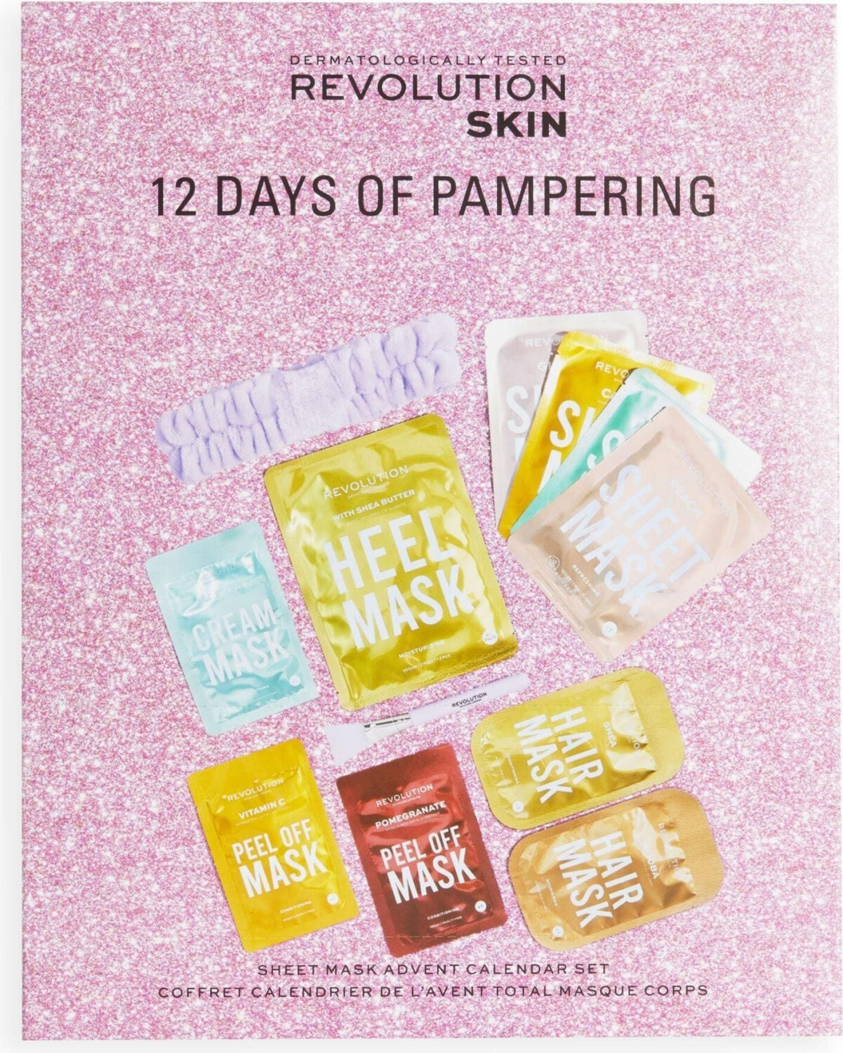 Revolution Skincare 12 Days of Face Body Hair Mask Advent Calendar