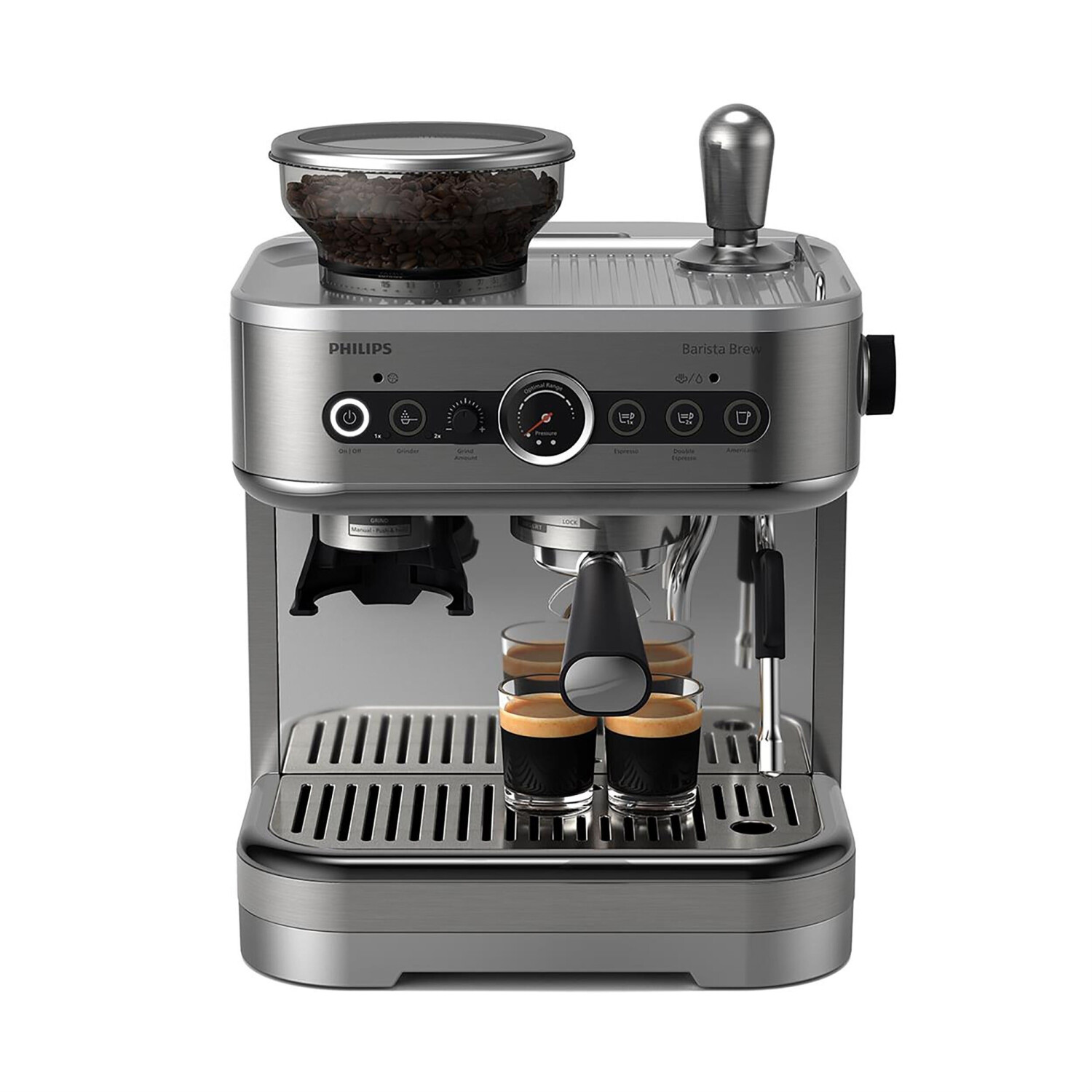 Philips Barista Brew Semi-Automatic Espresso Machine silver