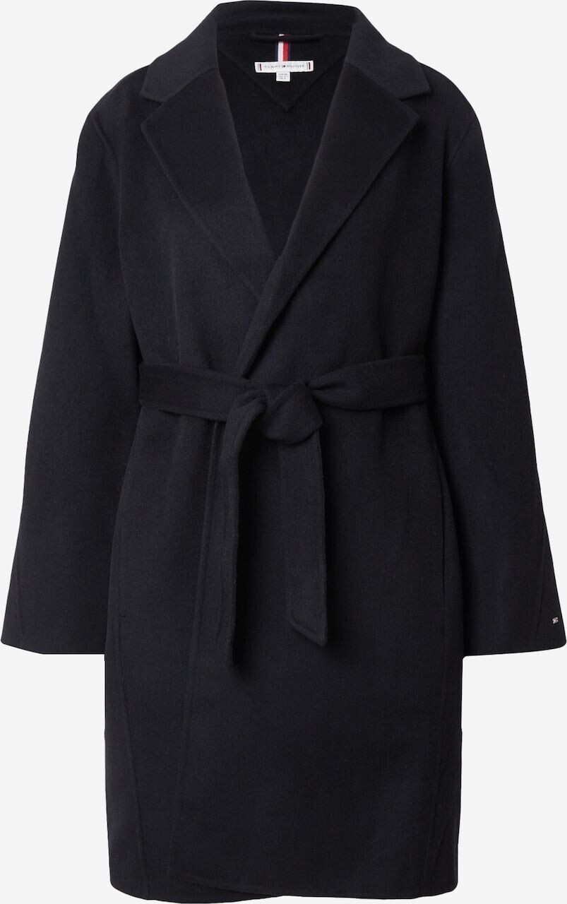 Tommy Hilfiger Double-faced Wool Coat With Belt (WW0WW43603) black