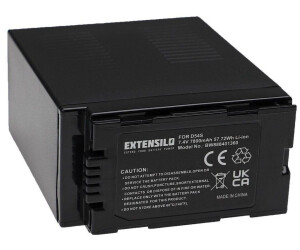 EXTENSILO 1x Akku kompatibel mit Hitachi PV-DV400K, PV-DV600, PV-DV600K, PV-DV700, PV-DV710 Videokamera Camcorder (7800mAh, 7,4V, Li-Ion)