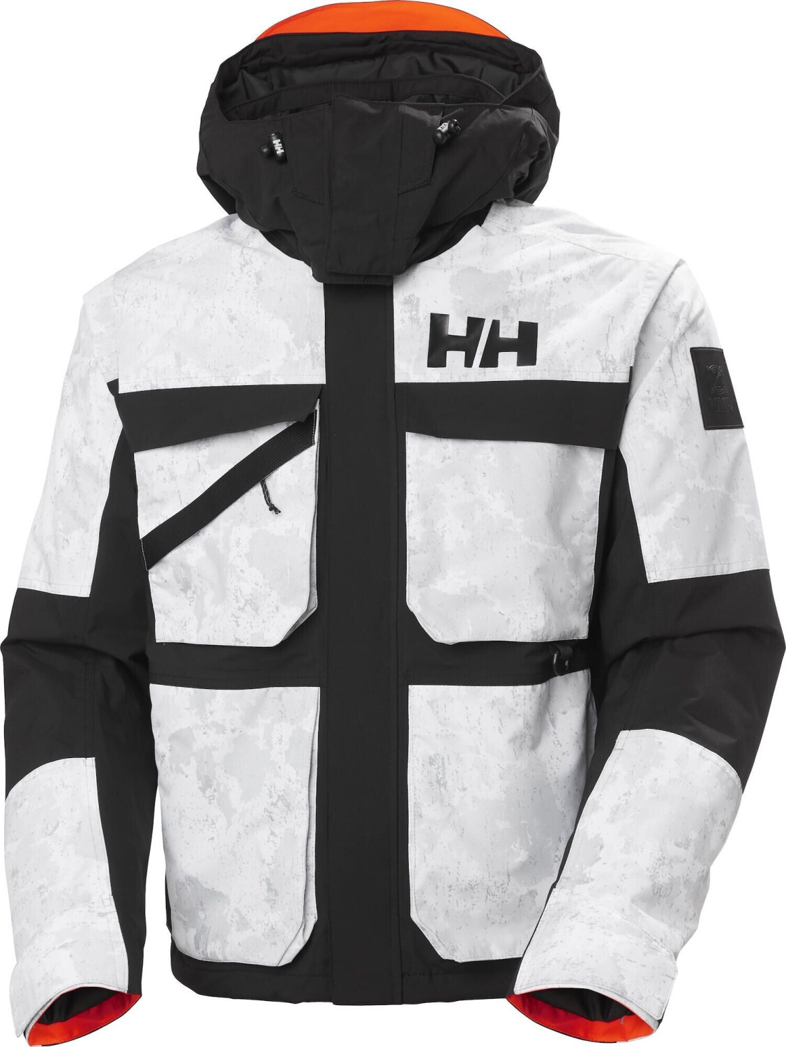Helly Hansen Ullr D Heritage Short Jacket grey fog snow camo aop