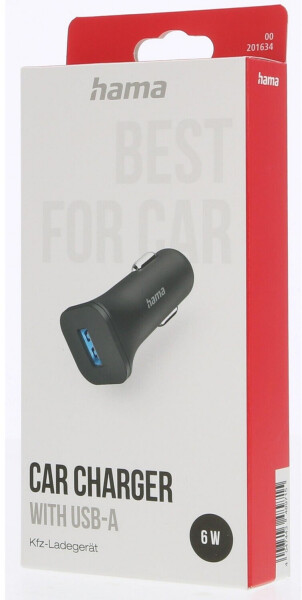Hama Auto-Ladegerät USB-A 6 W Schwarz (00201634), Bild 3