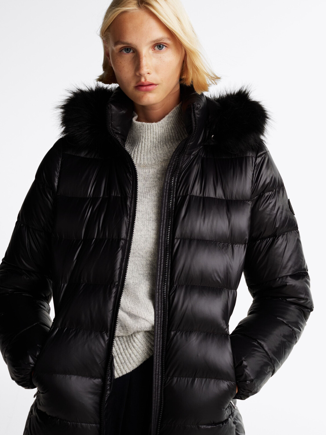 Tommy Hilfiger Tyra Down Coat WW0WW4312 black ab 224 99 Preisvergleich bei idealo