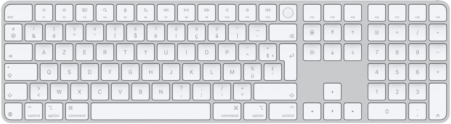 Apple Magic Keyboard with Touch ID and Numpad White (2024) (FR)