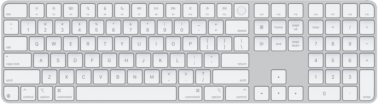 Apple Magic Keyboard mit Touch ID und Ziffernblock Weiß (2024) (US) ab  194,40 € | Preisvergleich bei idealo.de