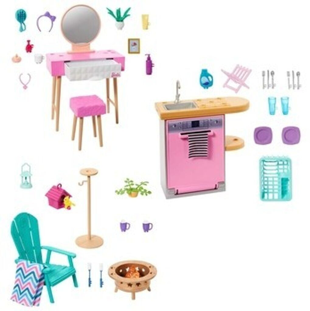 Barbie Furniture and Dishwasher Accessory Pack HJV34 au meilleur prix sur idealo