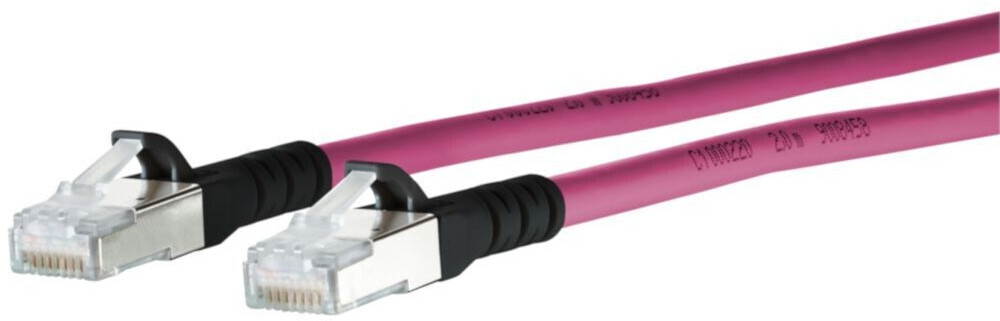Metz Connect 5m Cat6a SF/UTP (S-FTP) Magenta (1308455002-E)