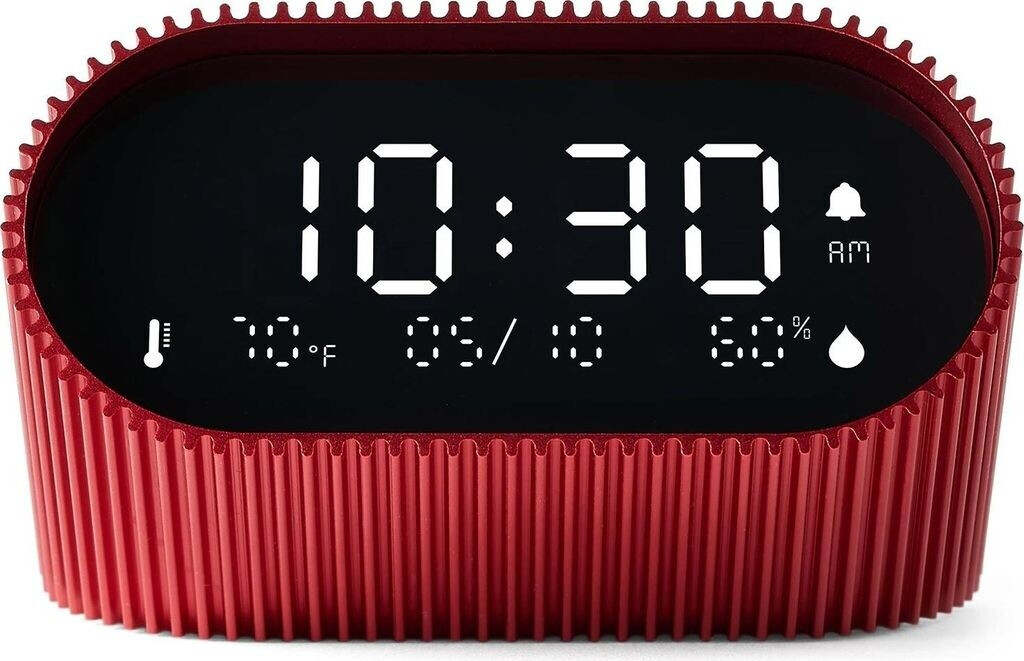 Lexon LR150BSQ-AN Sveglia Digitale ABS Nero - Retroilluminata Con Allarme
