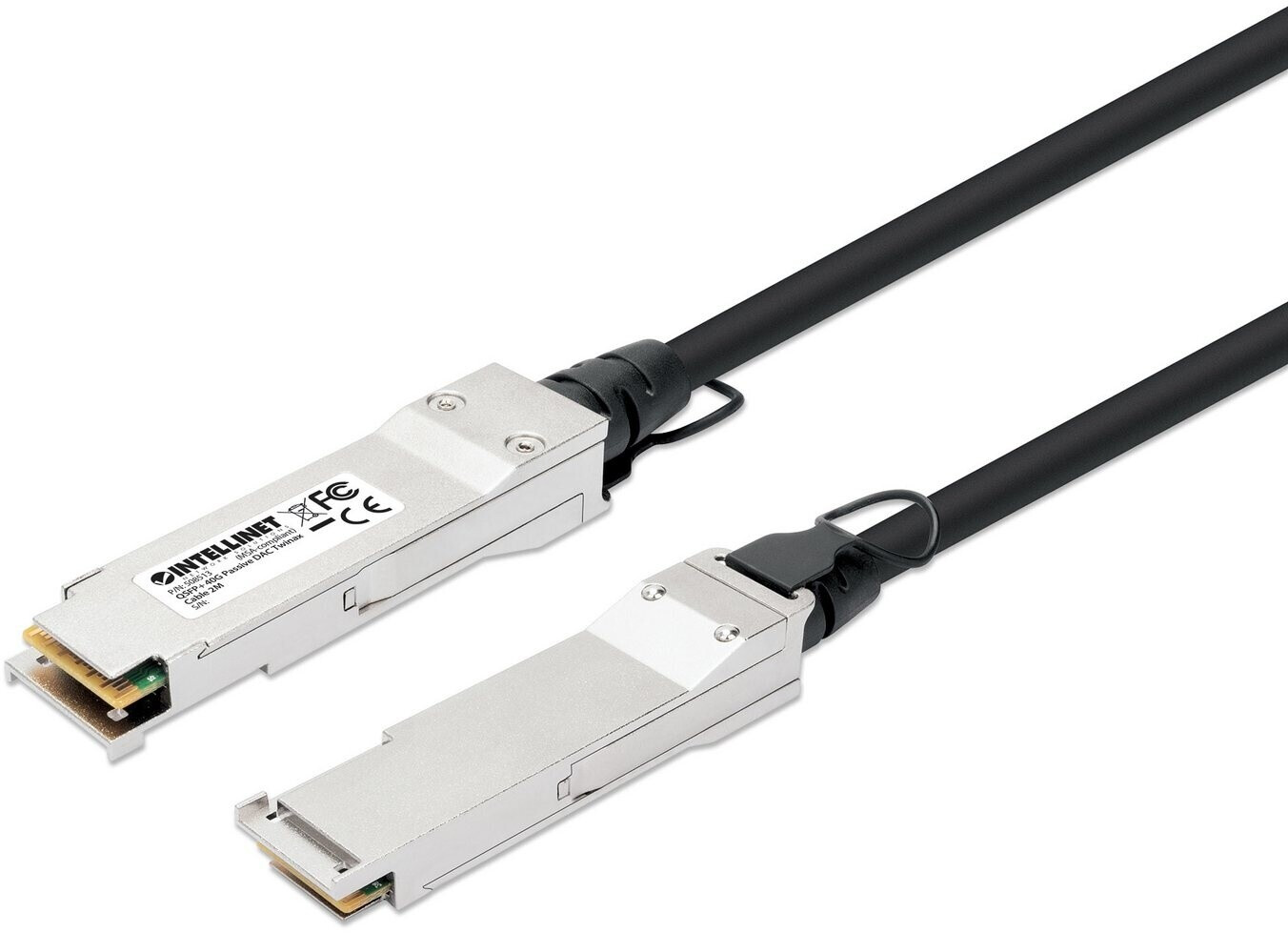 Intellinet 40GBase Direktanschlusskabel QSFP+ QSFP+ 2,0m twinaxial passiv Schwarz (508513)