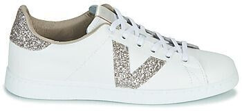 Tenis Leather & Glitter Swirls nude