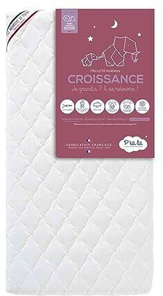 P'tit Lit Matelas Bébé Déhoussable Mousse Mémoire Croissance 70x140