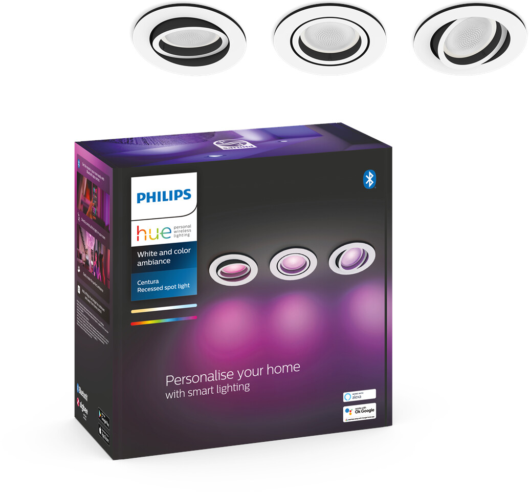 Philips Hue White & Color Ambience Centura 3 Pcs. White (929003809701)