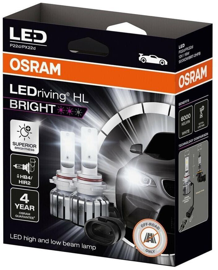 Osram LEDriving HL BRIGHT HB4/HIR2 (9006DWBRT-2HFB)