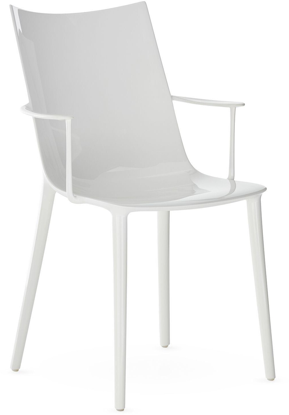 Kartell H.H.H. Chair - white plastic - 55x90x57 cm (202)