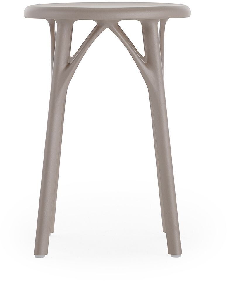 Kartell A.I. Stool Light bar stool - gray plastic (204) height 45 cm
