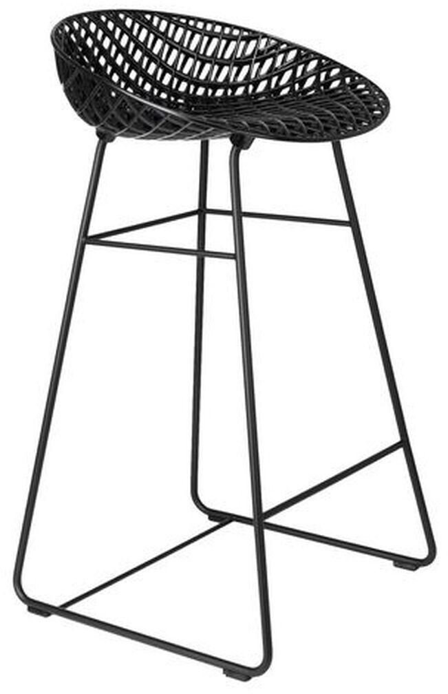 Kartell Smatrik bar stool - black - 82x45x45 cm (0) (202)