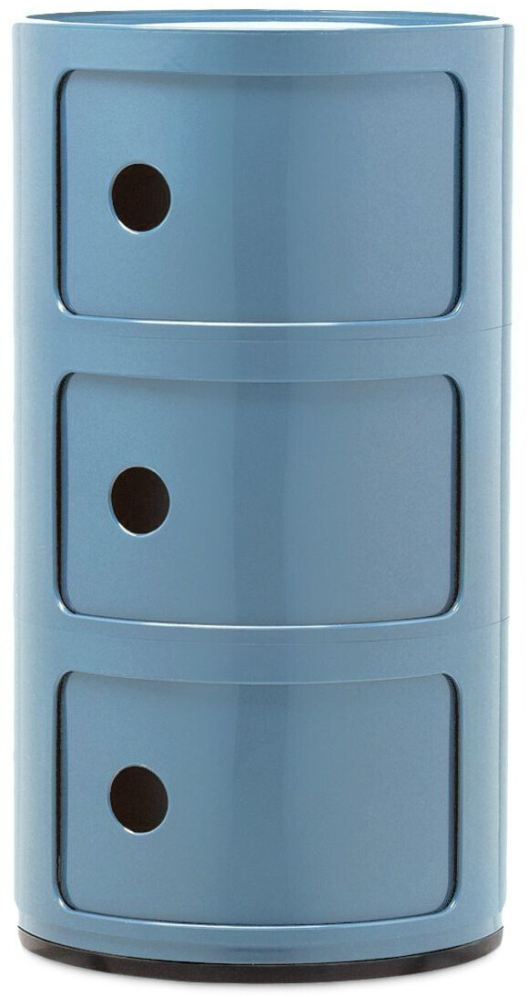 Kartell Componibili container - blue plastic - 32x60x33 cm - sky blue (311)
