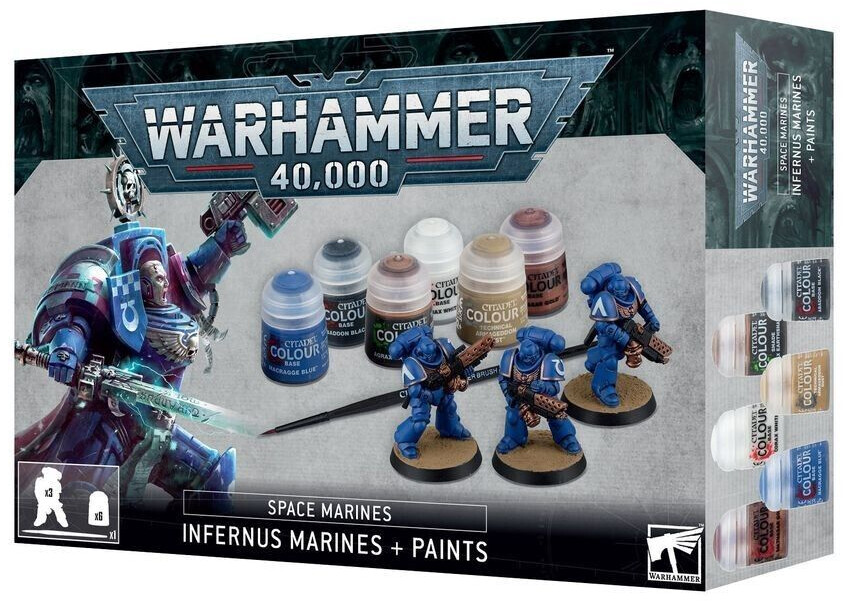 Games Workshop Warhammer 40.000 - Space Marines Infernus Marines & Paints