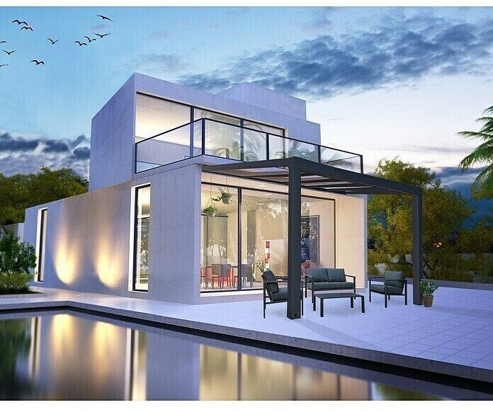 Canopia By Palram Stockholm 368 x 340 cm Anthracite Grey Polycarbonate Clear