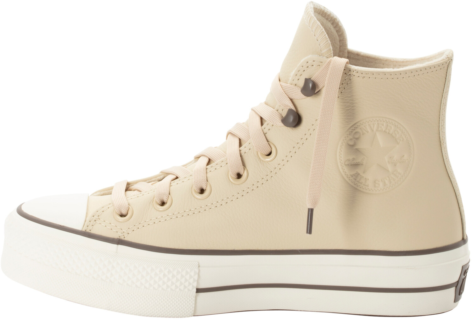 Converse Chuck Tayor All Star Lift Platform Weatherized Leather miso glaze/truffle/egret