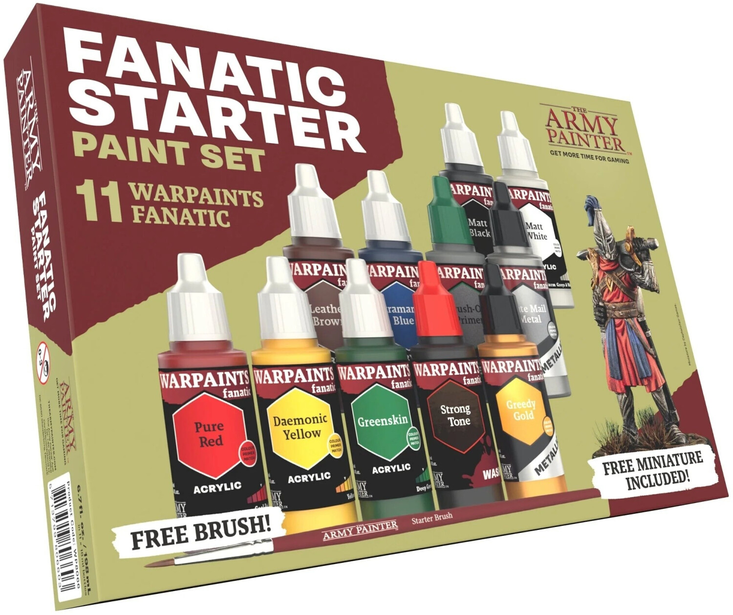 The Army Painter Warpaints Fanatic Starter Paint Set (WP8066)