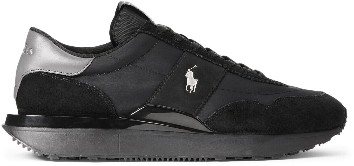 Polo Ralph Lauren TRAIN 89 with suede panels black/cast grey/silver