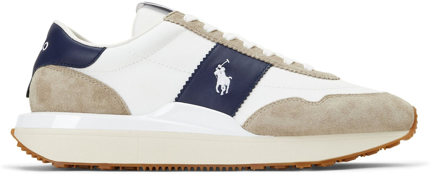 Polo Ralph Lauren TRAIN 89 with suede panels milkshake/navy