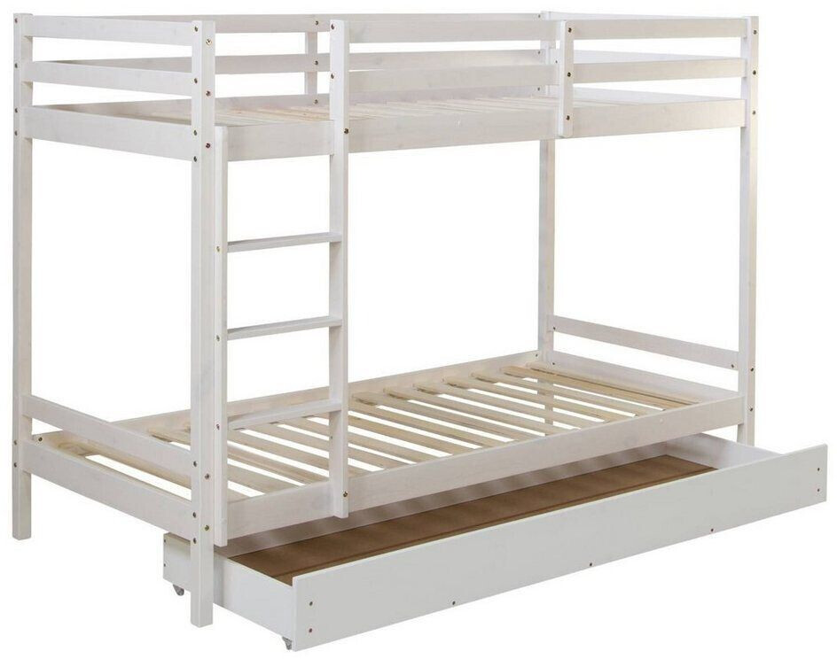 Homestyle4u Bunk bed with bed box 90x200cm (1432)