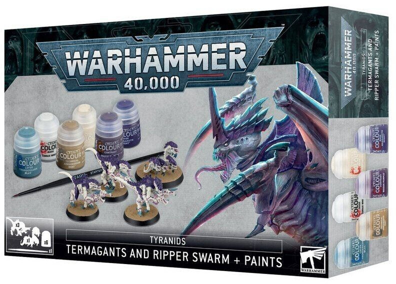 Games Workshop Warhammer 40.000 - Tyranids Termagants and Ripper & Paints