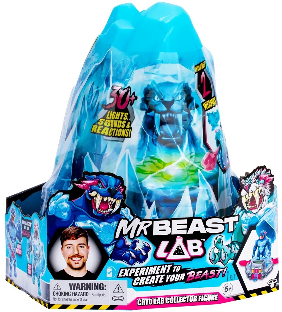MrBeast Lab - Crée Ta Créature Élastique MrBeast Avec Substance Visqueuse - Cellule De Création Et 3 Slimes Uniques