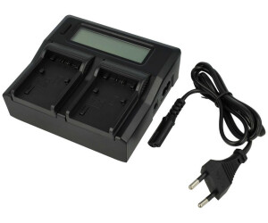 vhbw Dual Ladegerät kompatibel mit Sony DCR-DVD92, DCR-DVD92E, DCR-HC1
