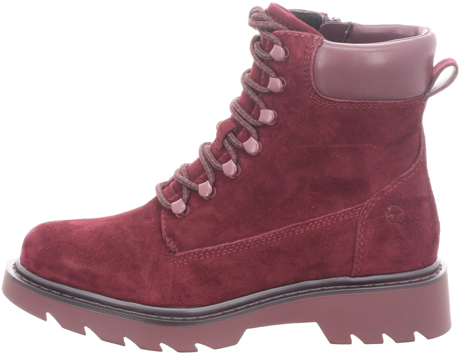 Tamaris Lace Up Boots (1-25909-41) burgundy